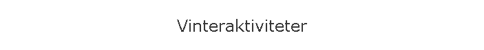 Vinteraktiviteter